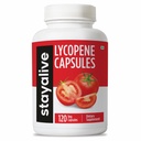 STAY ALIVE Lycopen Supplement for menn 60mg, naturlig tomat ekstrakt pulver, 120 kapsler med 4 måneders forsyning, 100% Veg Lycopen Complex, ikke-GMO og glutenfri karotenoid Supplement
