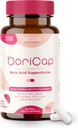 BoriCap - Boric Acid Suppositories for kvinner - 600 mg - Vaginal helse og balanse, kløe & Odor - Naturlig relief - Feminine Care - Feminine Hygiene produkter - laget i USA av Heale - 60 kapsler
