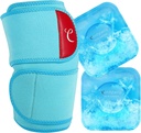 Comfytemp Stor Knee Ice Pack Wrap med 2 Gel Myk kald pakke, Reusable komprimering kne Brace for Meniscus Tear, Joint Pain Relief, Arthritis, ACL, etter kirurgi få godt gaver, menn kvinner løper Gear