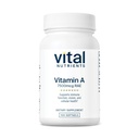 Vitale næringsstoffer vitamin A 7500mcg RAE Vitamin A Supplement for immunfunksjon, visjon, hud og cellulære helse | Gluten, Dairy, Soya Free | Ikke-GMO | 100 kapsler