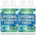 Liposomal Nicotinamid Riboside Supplement 2000 mg med TMG og Pterostilbene for maksimal absorpsjon, Superior til NAD, Boosting NAD +, Cellular Energy og Age Defense, 120 Softgels