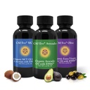 C60 Evo Alt-Naturlig Edible Olier, Mini oljeprøvesett med ren C60 ESS60, immunstøtte og felles støtte Supplement med olivenolje, avokado olje og MCT kokosolje, sett på 3, 2 oz