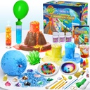 UNGLINGA 50+ Science Lab eksperimenterer Kit for barn, STEM Aktiviteter pedagogisk vitenskapsmann leker gaver for gutter jenter kjemi sett, Gemstone, Volcano Eruption