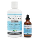 Ultra Silver® Colloidal Silver | 1000 PPM, 32 Oz (966 ml) | Mineral Supplement | True Colloidal Silver - 4 oz Dropper flaske (tom) Inkludert for dispensing!
