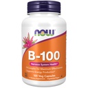 NÅ Mattilskudd, vitamin B-100, energiproduksjon*, nervesystem helse*, 100 Veg Capsules