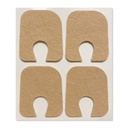 Aetna Foot Produkter - Begrenset filt U-Shaped Callus eller Toe Pads, Pakke med 100, 1/8" Tykke