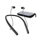 Neckband høreapparater for eldre, oppladbare høreapparat Bluetooth-hodetelefoner med støy som kansellerer hørselsforsterkere for hørselstap svart