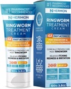 Hermon Kraftig Antifungal Ringorm Krem - Effektiv behandling for Stubborn Ringorm, Jock Itch, Eczema, Tinea Versicolor, Athlets fot - for voksne og barn - 100ml