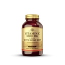 Solgar Vitamin C 1000 mg med Rose Hips, 250 tabletter - Antioksidant og immun støtte - Total Helse - Støtter sunn hud og ledd - Ikke-GMO, Vegan og Kosher - 250 Services