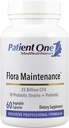 Patient En Flora vedlikehold | Probiotiske Supplement til Aid Balansert Intestinal Flora * | 25 milliarder CFU, 10 Probiotiske Strains, Prebiotic | 60 Kapsler