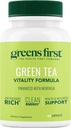 Grønn Første Grønn Te Vitality Formula - Forbedret med Moringa - Antioksidant-Rich for ren energi - Vegan & Glutenfri - Kraftig blanding for energi og total velvære (60 kapsler)