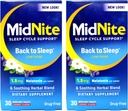 Midnit søvnhjelp for søvnløshet, 30 Chewable Cherry tabletter (Value Pack of 2)