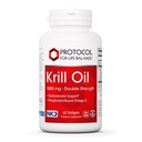 PROTOKOL FOR LIFE BALANCE Krill Oil 1000mg - Ekstra styrke Krill Oil Supplement - DHA & EPA - med Astaxanthin - støtte hjerte, hjerne, ledd - ikke-GMO & Halal - 60 Softgels