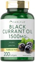 Carlyle Black Currant Olje Softgels | | | 200 greve | Ikke-GMO og Glutenfri formel | Svart Currant Seed Oil