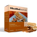 BestMed - High Protein Nutrition Bar - Low-Carb, 15g Protein, Lavt sukker, Lav kalori, Måltid erstatning Bar (Cinnamon, 1 boks - 7 greve)