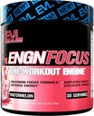 Evlution Nutrition ENGN Focus - Intense Pre-Workout med kreatin - Maksimal fokusformula - Pre-Workout pulver for varig energi - med Beta-Alanine & Koffein - 30 Services - Vannmelon