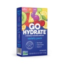 GoHydrate Instant Hydration Powder Packets - Lav natriumelektrolytter drikkblanding - Naturlig Hydration Support, Sukkerfri Electrolyte Flavored Powder Drink med vitamin D, 10 Pakker, Blandet