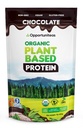 Opportunites Organic Plant Basert Protein pulver, 20g Vegansk Protein fra Pea, Pumpkin og Rice, Ingen sukker, Ikke-GMO, Glutenfri, Kremet sjokolade, 1 lb