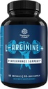 Pre Workout Nitric Oxid Supplement - Extra styrke L Arginine L Citrulline Supplement med Beta Alanine Nitric Oxid Booster for forbedret ytelse styrke vaskularitet og muskel gjenoppretting