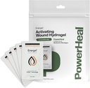 PowerHeal Energi Hydrogel – sår Gel å dekke sår og bidra til å opprettholde og gi motivasjon for kutt, sliper, blender, Burner, Scrapes, kirurgiske snitt, Ulcers & mer – 5-Pack, 0,26 Oz Hver