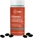 iwi Life Vegikrill Omega-3, 30 Softgels (30 Serveringer), Vegan, Plantebasert Algae Omega-3 med Astaxanthin, Hel-Body Support kosttilskudd, Krill & Fish Oil Alternativ, Ingen Fishy Aftertaste