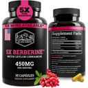Svart skog 5X Berberine en dihydroberberine Supplement (Super Berberine nå 5X mer effektiv enn vanlig Berberine HCL) Best dihydroberine med ceylon cinnamon - lignende Berberine Phytosom