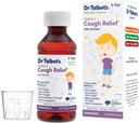 Dr. Talbots Cough Relief flytende medisin med naturlig inspirerte ingredienser for barn inkluderer doseringskopp, naturlig eldrebær Juice Flavor, 4 Fl Oz