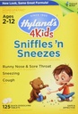 Sink for barn alder 2+, Cold Medicine Tabletter, Hyland 4 Kids Sniffles n' Sneezes, Decongestant, hodepine og Sinus Relief, naturlig behandling for allergi og vanlige kalde symptomer, 125 teller