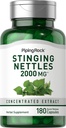 Piping Rock Sting Nettle Kapsler 2000 mg | 180 piller | Konsentrert blad  Extract Ikke-GMO & Glutenfri Herbal Supplement