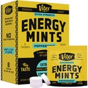 Viter Energi Koffein Mints 80 mg Ekstra styrke - 90 stykker koffeinert med B-vitaminer. Sukkerfri veganpust Mint. Energize Nootropic Focus Booster for rask varsling (Peppermint Flavor, 30 Pack)