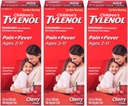 Tylenol Chld Cherry Liq størrelse 4 Fl oz Tylenol barn Cherry Blast oral suspensjon pakke med 3