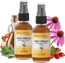 Mickelberry Gardens Honning Propolis Throat Spray - Soothing Sore Throat Relief & Propolis Immune Støtte for voksne og barn - Herbal & Honning Formula (2 oz, 2 Pack)