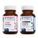 Metagenics Menopause Duo: Her Wellness Estrovera - All-Naturlig, Hormone-Free Menopause Support Supplement - 30 tabletter og vitamin D3 10.000 + K - for bein og hjerte helse - 60 Softgels