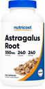 Nutricost Astragalus Capsules 550mg, 240 Vegetariske kapsler - Ikke-GMO og Glutenfri