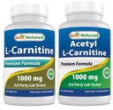 Beste Naturals L-karnitin 1000mg & Acetyl L-karnitin 1000mg