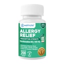 WELMATE Allergy Relief - Fexofenadin HCl 180 mg - Ikke-Drowsy Antihistamin - 200 Count Tabletter