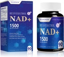 Ny NAD Supplement - Liposomal NAD+ Tilskudd med Resveratrol 90 greve (1500MG)