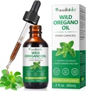 Organisk Oregano olje flytende dråper, konsentrert plante basert Wild Oregano ekstraktert olje eller menn og kvinner øke immun / energi, fremme digestive system, ikke GMO Vegan 60ML/2 Fl Oz