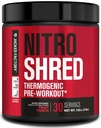 Jacked Factory NITROSURGE Shred Pre Workout Supplement - Energi Booster, Øjebliks styrke gevinster, Sharp Focus, Kraftige pumper - Nitric Oxid Booster & PreWorkout pulver - 30Sv, Fruit Punch