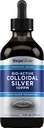 Piping Rock Colloidal sølv flytende | 10 ppm | 4 oz Bio Active Premium Grade | Nano sølv teknologi | Ikke-GMO, Glutenfri