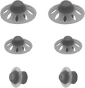 6Packs-Starkey Hearing Aid Domes Åpne Oticon Høreapparat Domes Små Mellomstore 3 Størrelser Kompatibel med Phonak Marvel & Paradise RIC BTE Modeller SDS 4.0-svart