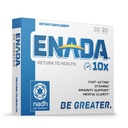 ENADA 10X NADH Supplement med rask fungerende formel for aktiv livsstil | Naturlig energi Booster Flott for Jet Lag, Atletisk ytelse og studie | forbedrer utholdenhet og mental klarhet | 30 Lozenge