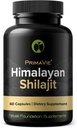 Shilajit Capsules høy styrke renset Primavie Shilajit Harvested på 10.000 føtter fra Himalayafjellene rik på Fulvic Acid & Trace Minerals 3rd Party Testet 100% naturlig laget i USA (60)