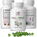 antioksidant kosttilskudd - GARLIC OG PARSLEY ODORLES FORMULA - hvitløk kosttilskudd, hvitløk og persilletilskudd, persilletilskudd, luktfri hvitløktilskudd, persille - 1B 100 Softgels
