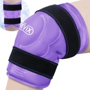 REVIX 20" XXXL Ice Pack for Knee Discomfort og tretthet, Reusable ekstra store kalde pakker for avslapning, Knee erstatningskirurgi, fremme fleksibilitet og mobilitet med kald terapi, lilla