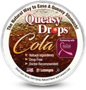 Tre Lollies Queasy drops - Cola Flavor - Relief fra tristhet og reisesykhet, sotterer en tørr munn og setler magen - naturlige ingredienser - 21 ct