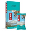 CLIF BARS - Energibarer - Kjøl mynte sjokolade - med koffein - laget med organisk havre - Plantebasert mat - Vegetarisk - Kosher (2.4 Ounce Protein Bars, 12 Count) Emballasje May Vary