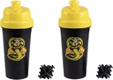 Karate Kid Cobra Kai 25oz Protein Shaker flasker for pulverblandinger - Pakke med 2 - Leakproof Lid Skrue på Lids - Arbeid for smoothies, Energi Drinks, Treningsblandinger, Shakes - Offisielt lisensiert