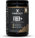 Wilderness Athlete Fiber + | Oppløselig & uoppløselig Fiber Supplement for kvinner og menn - Prebiotisk Fiber pulver for digestiv støtte - daglig drikke blanding - Diett pulver uslavored