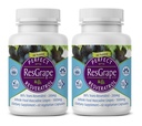 Perfekte kosttilskudd – Perfekt ResGrape Resveratrol – 60 kapsler – Trans-Resveratrol & Organic Muscadine Grapes - 2 Pack